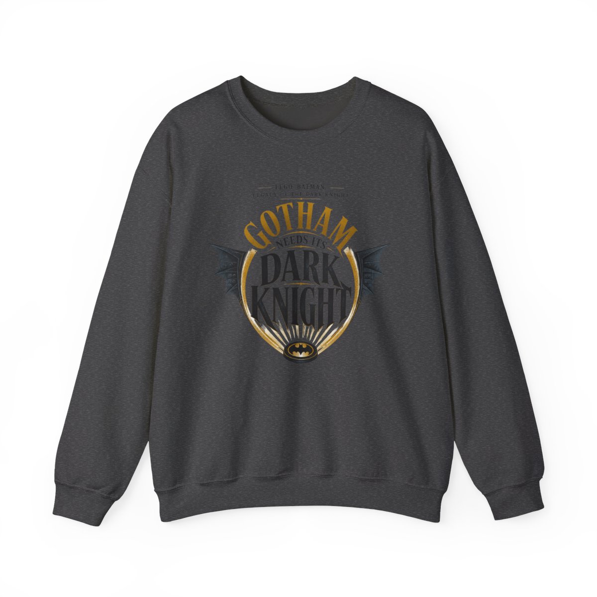 LEGO Batman: Legacy of the Dark Knight "Gotham Needs Its Dark Knight" Crewneck - alternate angle 2, merchandise