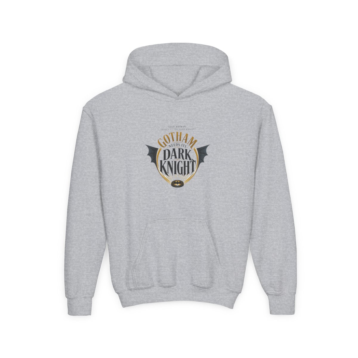LEGO Batman: Legacy of the Dark Knight "Gotham Needs Its Dark Knight" Hoodie (Kids) - alternate angle 2, merchandise